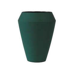 Vaso Minimalista Ceramica Verde Nobre Contemporaneo - comprar online