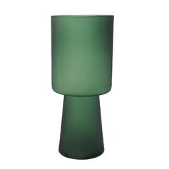 Vaso Moderno Cristal Fosco Verde Marmorizado na internet