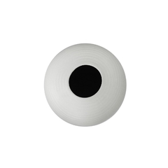 Vaso Ceramica Branco Grande Design Listrado Finos Traços - comprar online