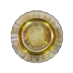 Vaso Decorativo Contemporaneo Menor Marrom Fino Cristal - comprar online