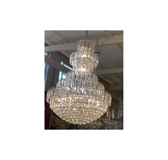 Lustre 110cm Moderno Transparente Design Sofisticado - comprar online