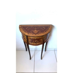 Mesa Cabeceira Meia Lua Madeira Francesa Classico Luxo - comprar online