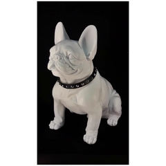 Escultura Decorativa Cachorro Bulldog Sentado na internet