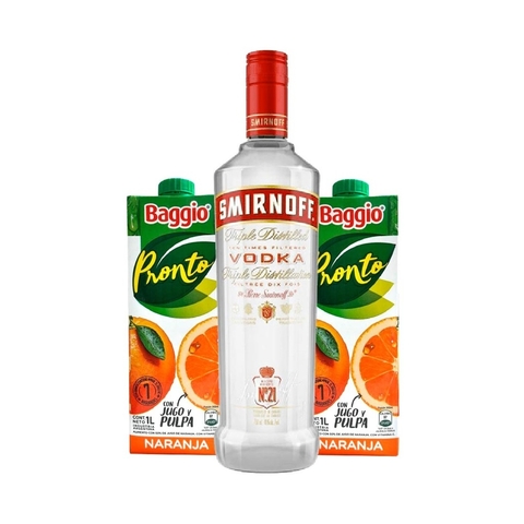 COMBO SMIRNOFF 750CC + 2 JUGO BAGGIO