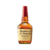 Botella de whisky Maker's Mark, un bourbon artesanal con etiqueta en tonos dorados y rojo.