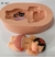 Molde de Silicone - Bebê Bumbum com Calcinha e Laço 7cm