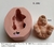 Molde de Silicone - Kit com 03 Bebês Chineses 5cm Pé na Boca Bruços - loja online