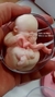 Molde de Silicone - Bebê Bipartido Mão na Boca 6cm