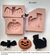 Molde de Silicone - Kit Halloween com 03 | Morcego, Abóbora e Gato até 3cm