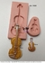 Molde de Silicone - Kit com 05 Instrumentos Musicais | Guitarra Violão Violino - comprar online