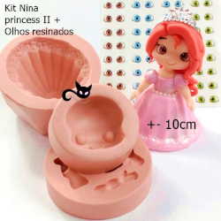 Molde de Silicone Cabeça Boneca Drika 1946