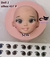 Molde de Silicone - Kit Rosto Doll 02 de 5cm + Olhos Resinados 437P