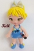 Imagem do Molde de Silicone - Kit Boneca Kell 10cm