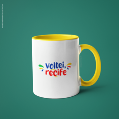 Imagem do Caneca Voltei Recife alça e interior coloridos