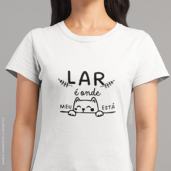 Camiseta Lar é Onde Meu Gato Está - loja online