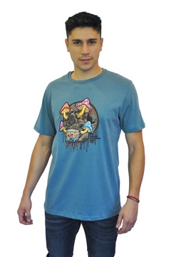 SKULL & MUSHROOMS REG TEE - 01040-232 - comprar online