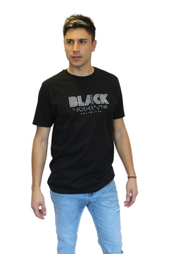 BLACK WHITE REG TEE - 01012-232