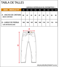 CUERA MIDDLE JEAN - 13506-231 - Narrow Jeans | Tienda Online Oficial