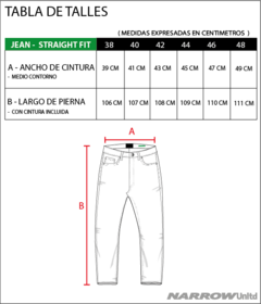 FRIBURGO STRAIGHT JEAN - 13509-231 - tienda online