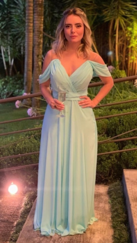 Vestido Tiffany Ombro A Ombro Bella