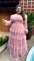 Vestido Longo Manga Longa Três Maria Rose Plus Size