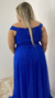 Vestido Longo Azul Royal Ombro a Ombro Isabelly - loja online