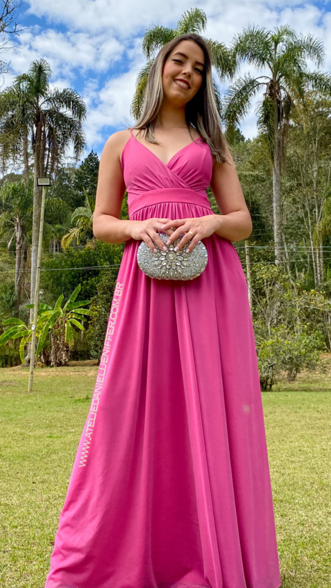 Vestido Sofia Pink de alcinha