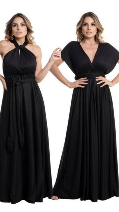 Vestido Infinity Multiformas Preto