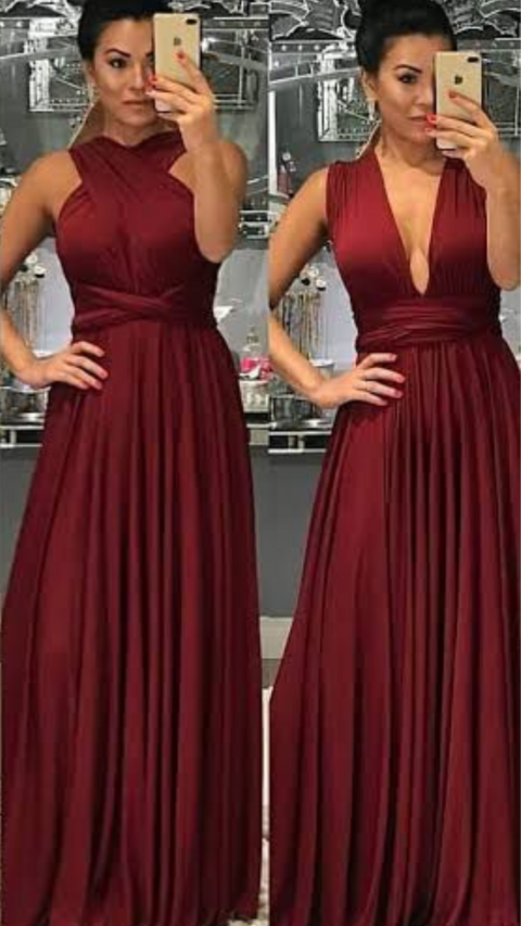 Vestido Infinity Multiformas Marsala