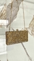 Clutch Pedraria Quadrada Bolsa De Festa Dourada - loja online