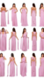Vestido Infinity Multiformas Rose - ♡ Atelie Danieli Jeniffer |  Vestidos de Festa