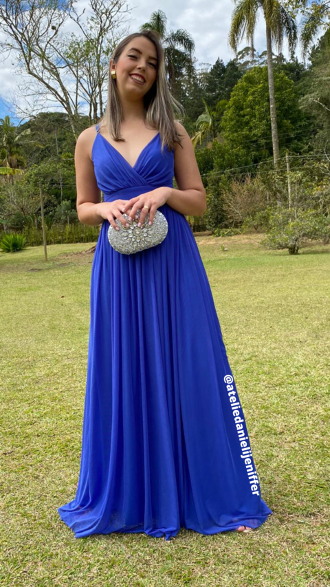 Vestido Sofia Azul Royal