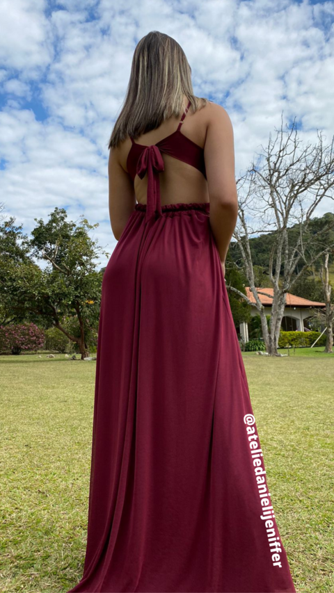 Vestido Sofia Marsala