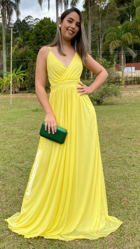 vestido Sofia amarelo