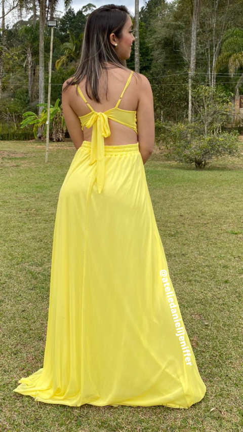 vestido Sofia amarelo