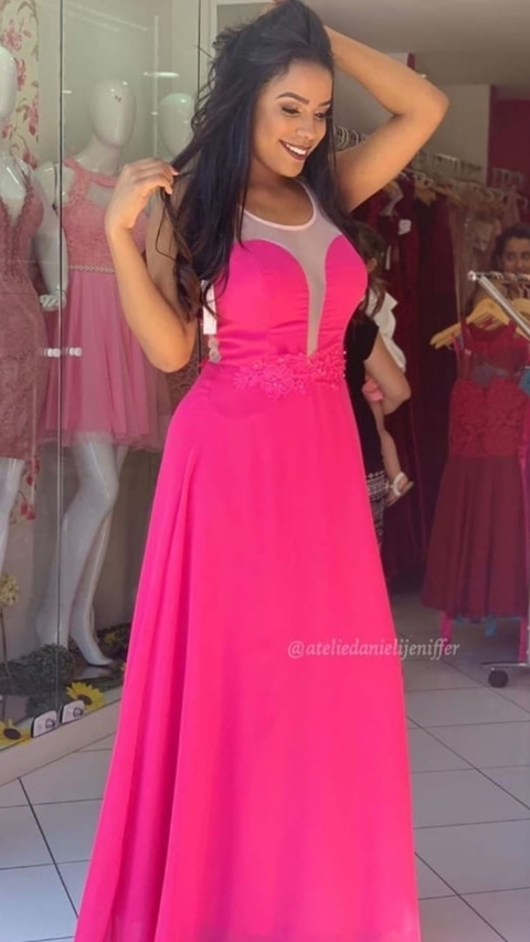 Vestido Longo Pink Madrinha