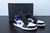 Air Jordan 1 Mid ''White Black Court Purple'' na internet