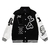 Louis Vuitton Varsity Leather Jacket Black White