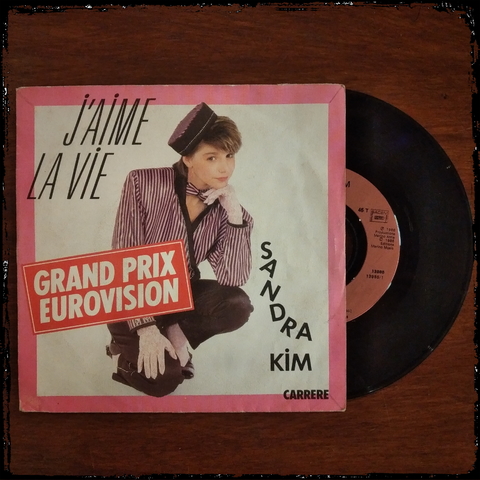 SANDRA KIM - J'Aime La Vie - Ed FRA 1986 Vinilo / Single