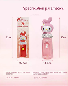 Mini dispensador de água hello kitty e Pikachu - Bunnymoon Store