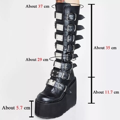 Bota demonia boots preta (réplica) - Bunnymoon Store