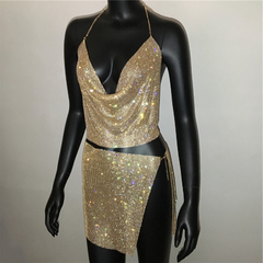 Conjunto strass baddiegirl