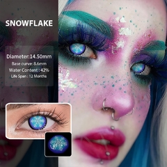 Par de lentes snow cosplay