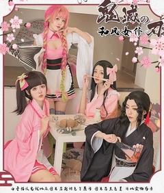 Cosplay maid vestido Anime Kimetsu no yaiba: Kanao, Mitsuri, Nezuko, Shinobu e Muzan - Bunnymoon Store