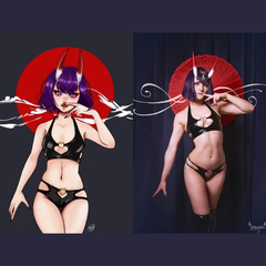 Lingerie succubus coração