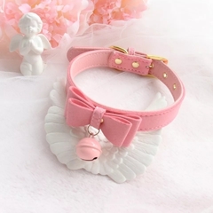 Choker neko rosa com guizo - comprar online