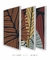 Conjunto 3 Quadros Decorativos Tropical Abstrato - comprar online