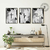 Conjunto de 3 Quadros Decorativos Faith, Hope and love