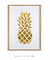 Quadro Decorativo Abacaxi Dourado - loja online