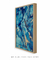 Quadro Decorativo Azul e Dourado Abstrato